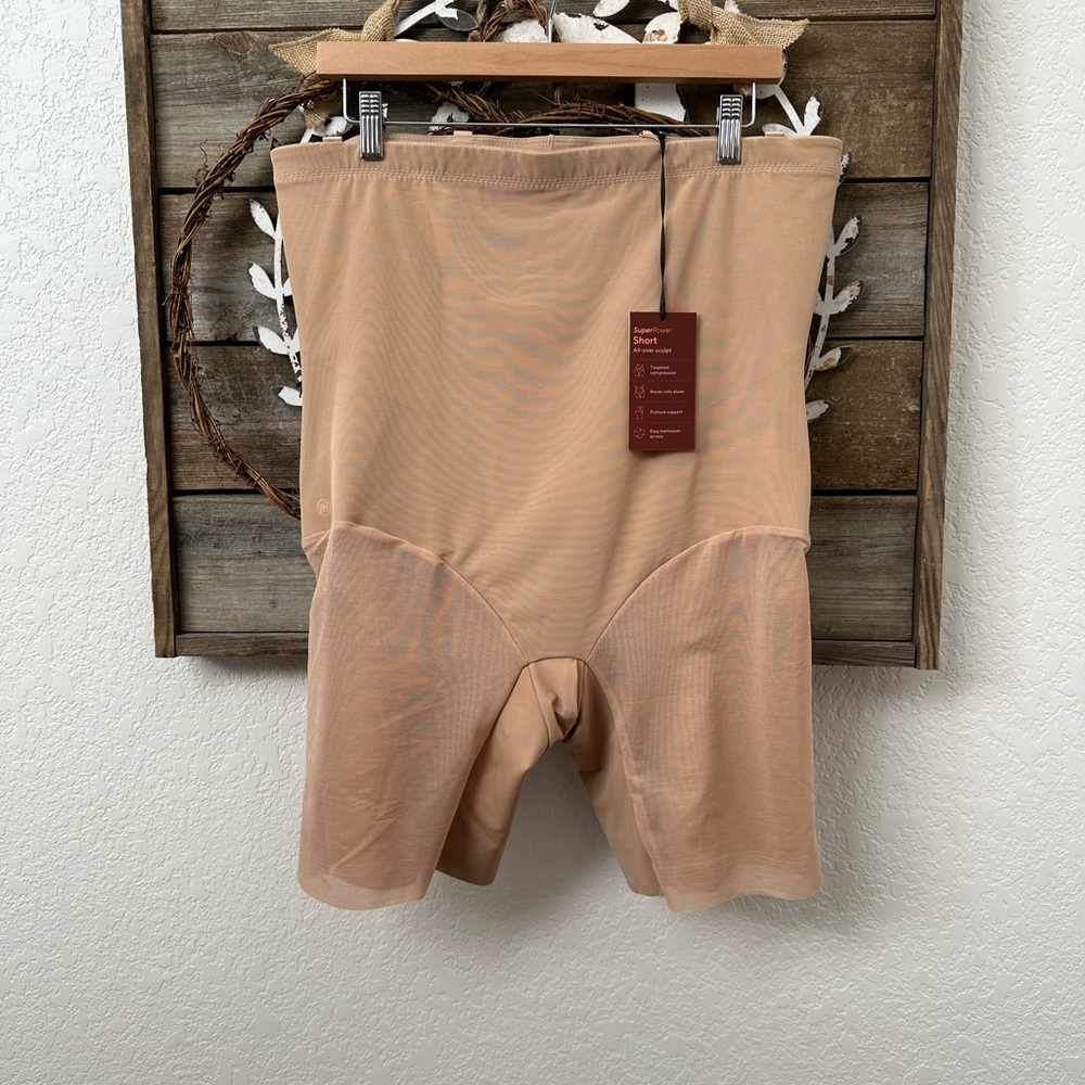 Honeylove super power shorts shapewear beige size 3X NWT